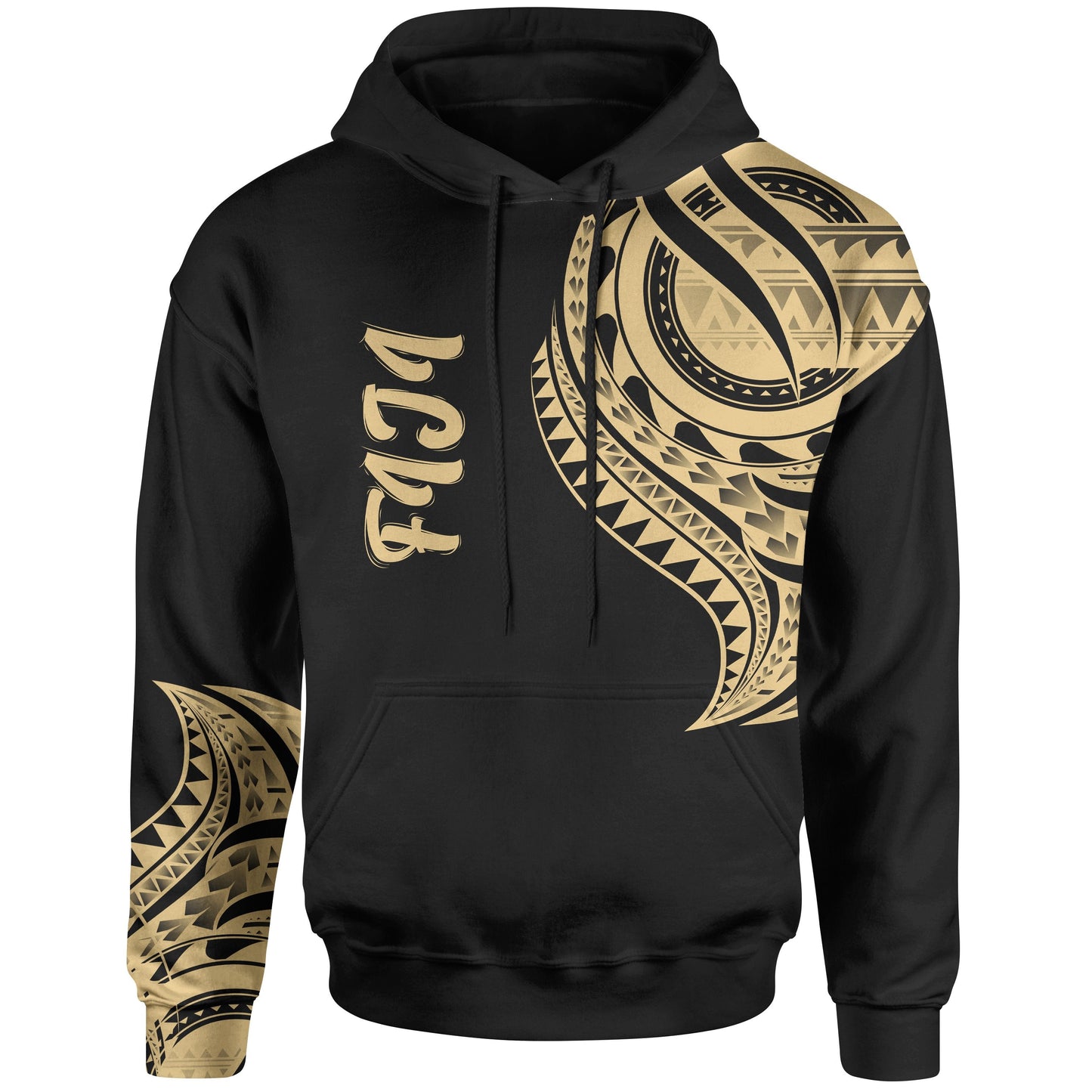 Fiji Hoodie Fiji Tatau Gold Patterns
