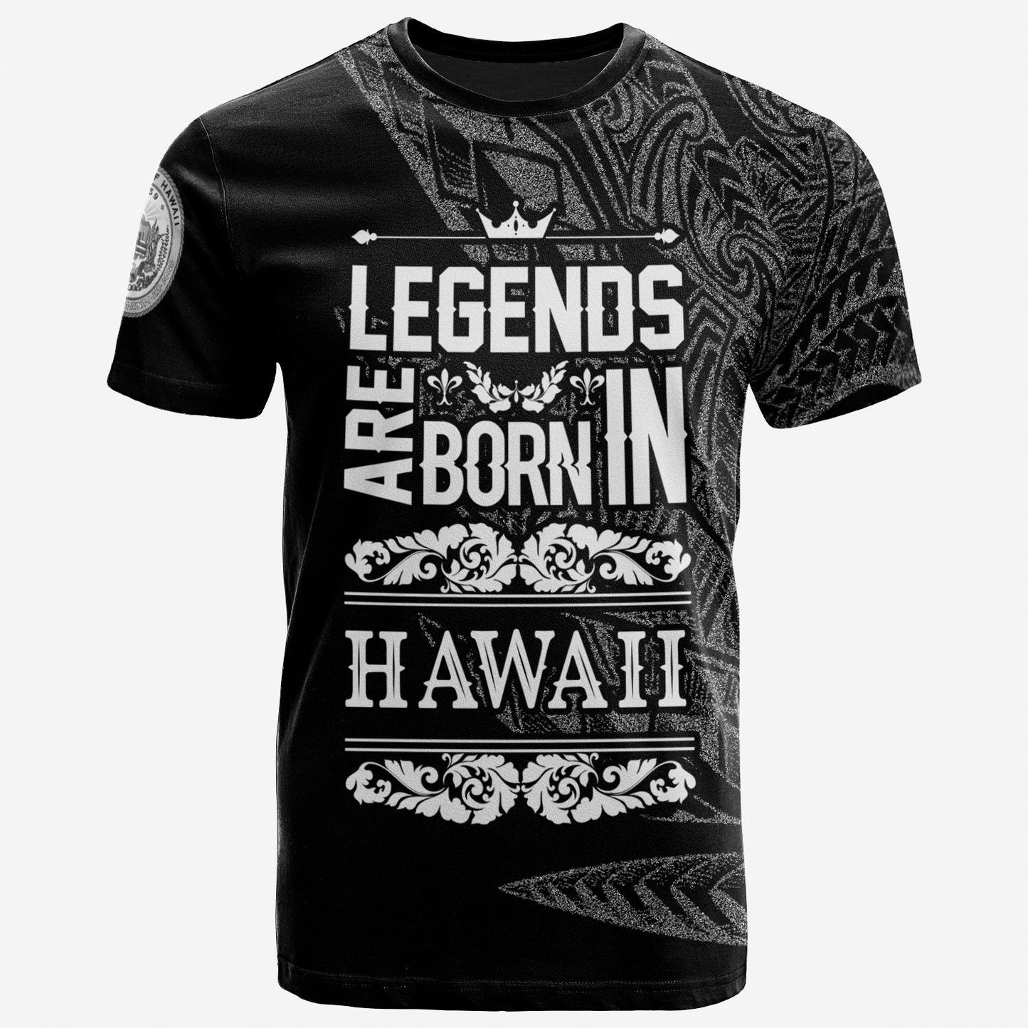 Hawaii T-Shirt Legends Are Born In White Color
