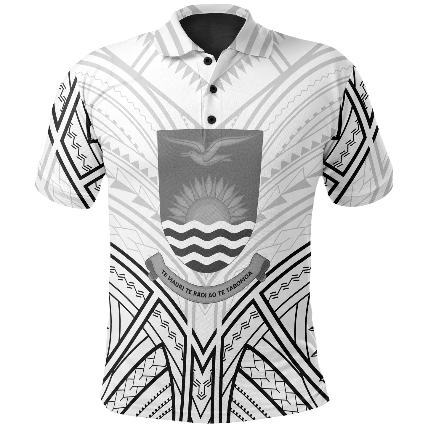 Kiribati Polo Shirt - Kiribati Seal Tribal Patterns
