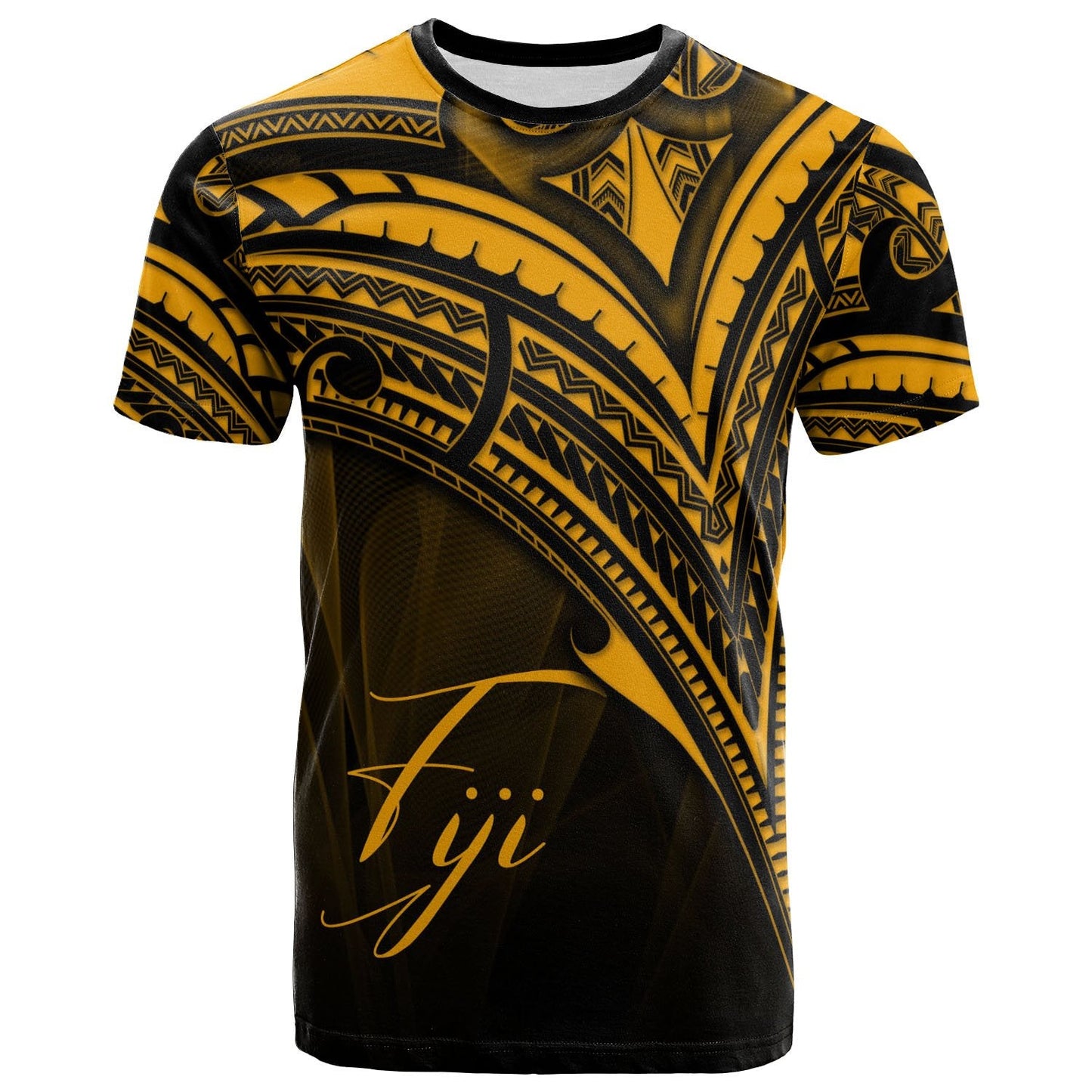Fiji T - Shirt - Gold Color Cross Style