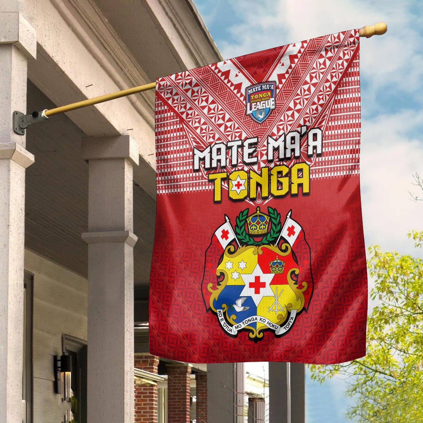 Tonga Rugby MMT Flag Ngatu Mate Maa Tonga Special