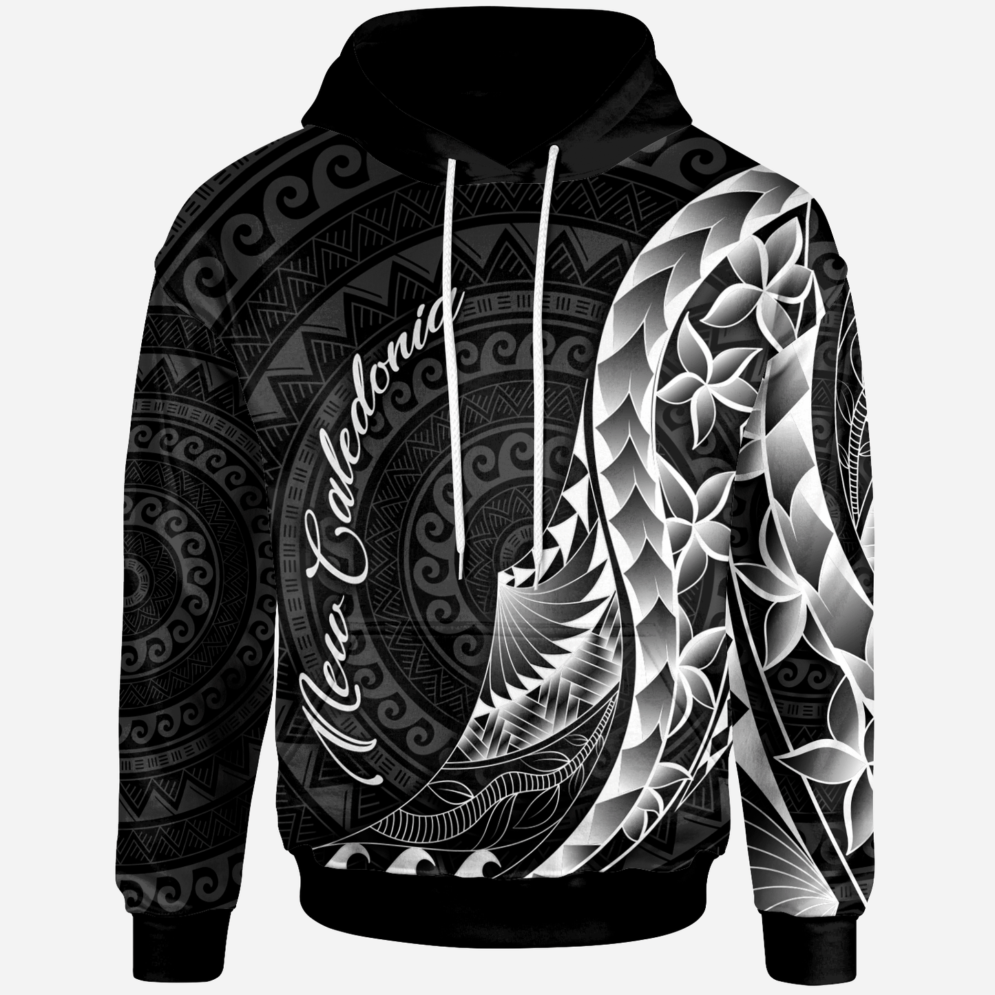 New Caledonia Hoodie Polynesian Pattern Style