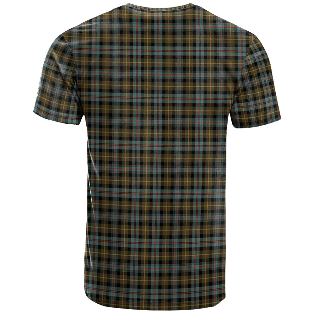 Printivon Farquharson Weathered Clan DNA In Me Tartan Crest T Shirt