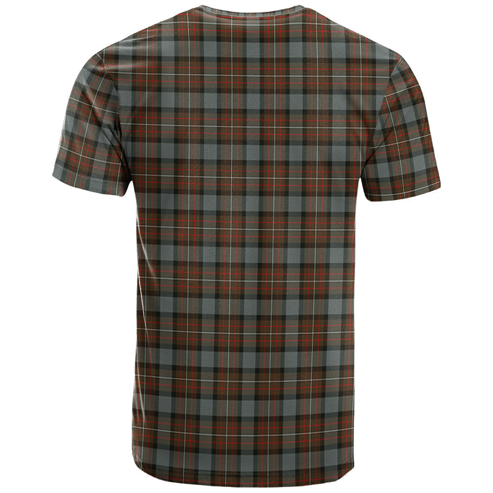 Printivon Ferguson Weathered Clan DNA In Me Tartan Crest T Shirt