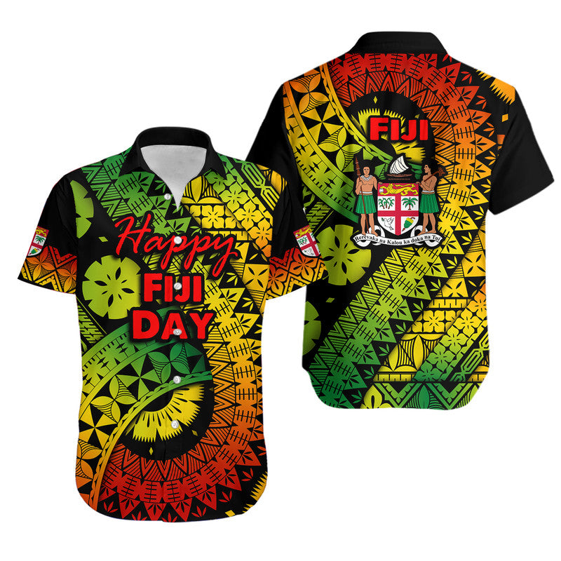 Fiji Day Hawaiian Shirt Masi Kesa Reggae Style
