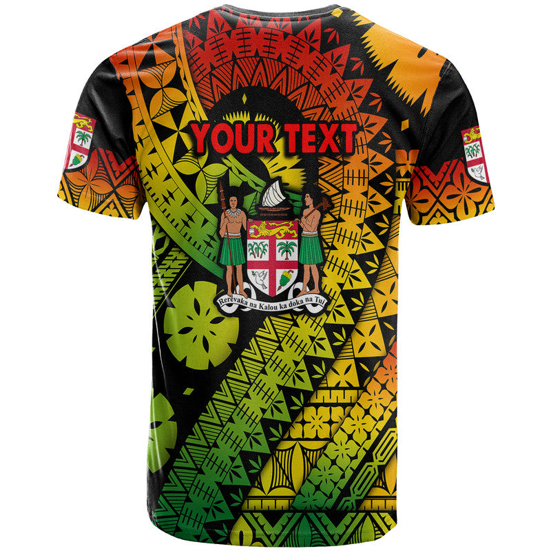 (Custom Personalised) Fiji Day T Shirt Masi Kesa Reggae Style