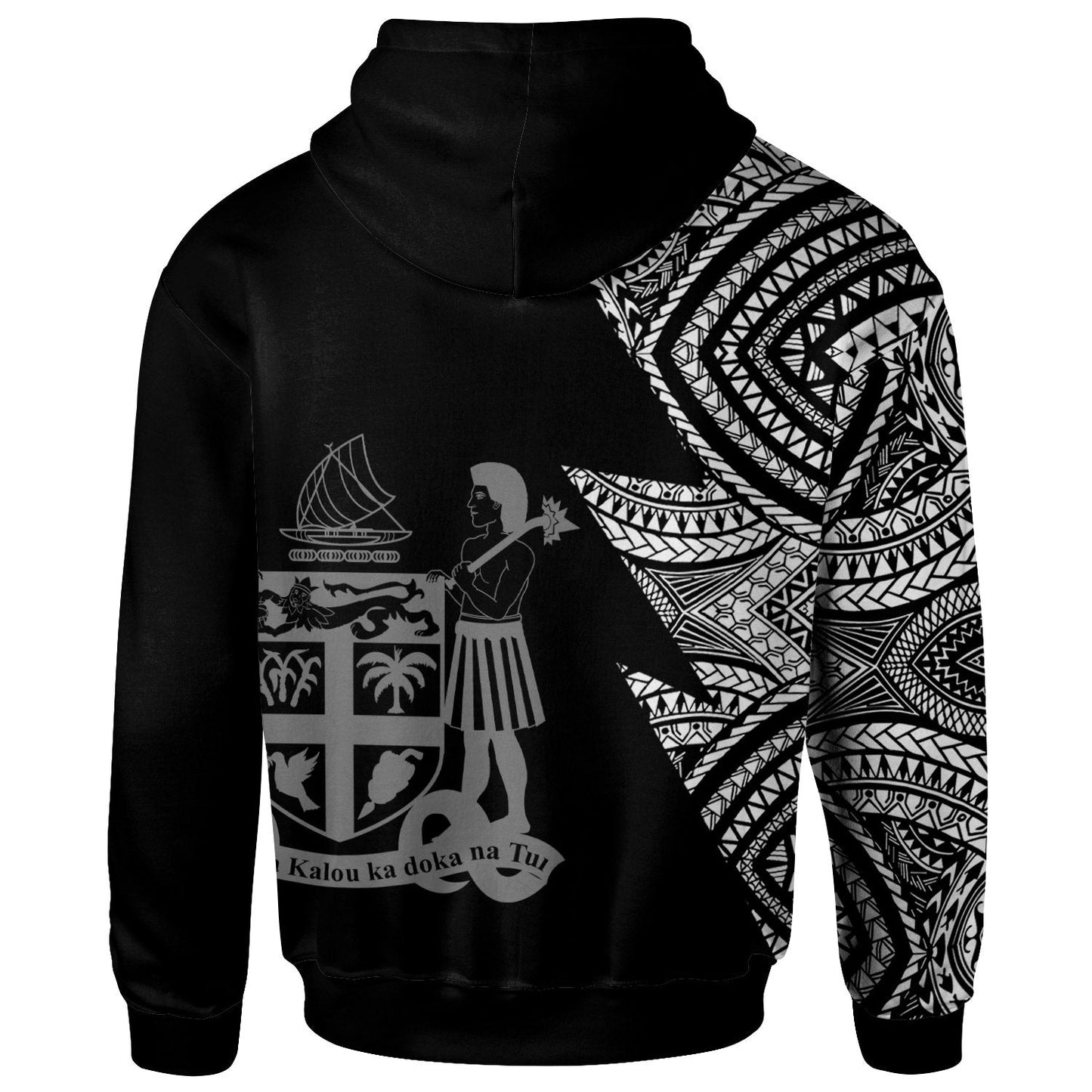 Custom Text Fiji Custom Personalized Hoodie Flash Style White