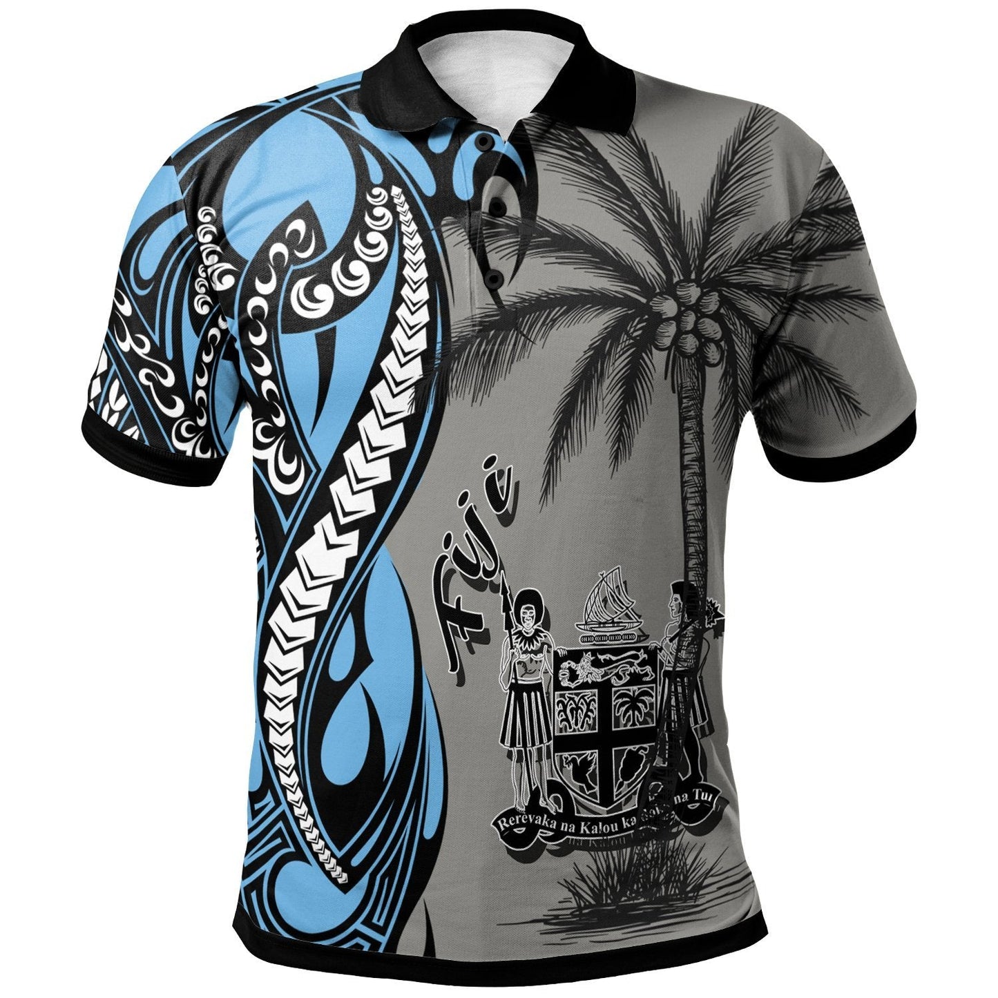 Fiji Polo Shirt - Classical Coconut Tree