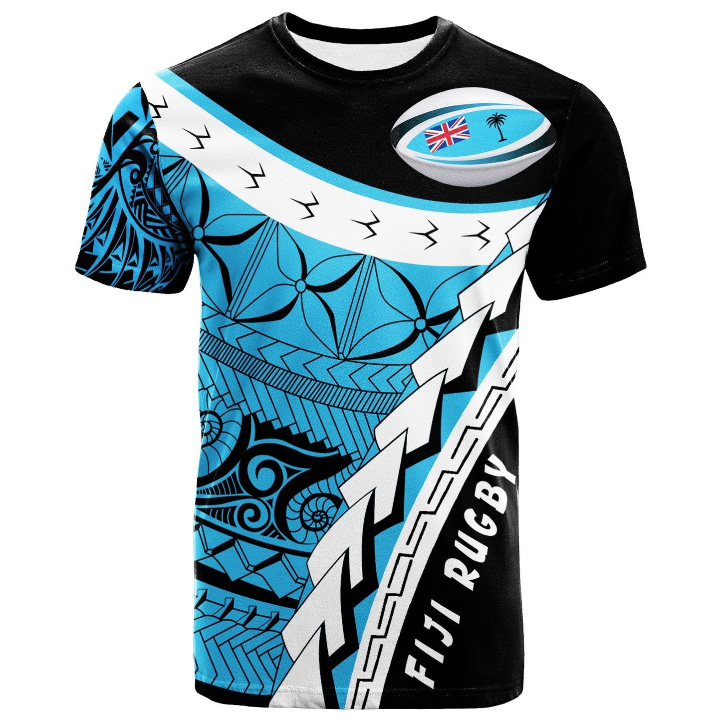 Fiji T Shirt Fiji Rugby Blue Unisex All Over Printed Shirt