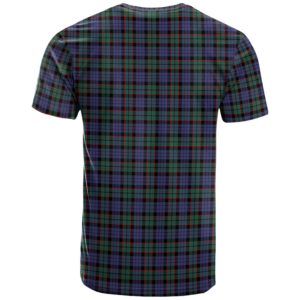 Printivon Fletcher Modern Clan DNA In Me Tartan Crest T Shirt