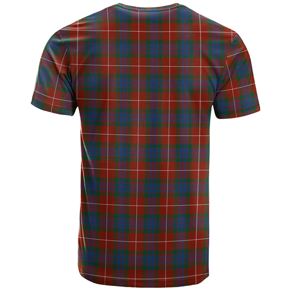 Printivon Fraser Ancient Clan DNA In Me Tartan Crest T Shirt