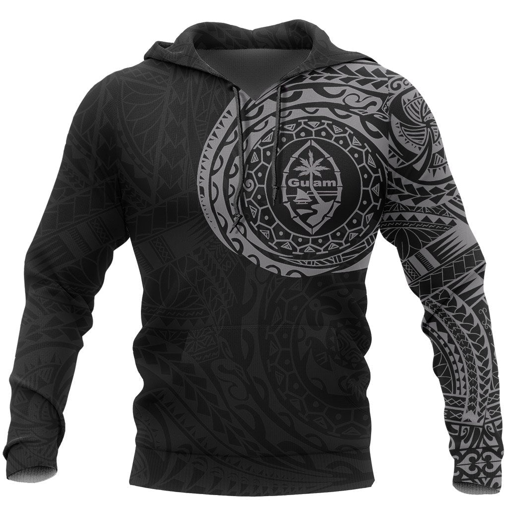 Guam Hoodie Guam Coat Of Arms Polynesian Tattoo Style Special Version A7