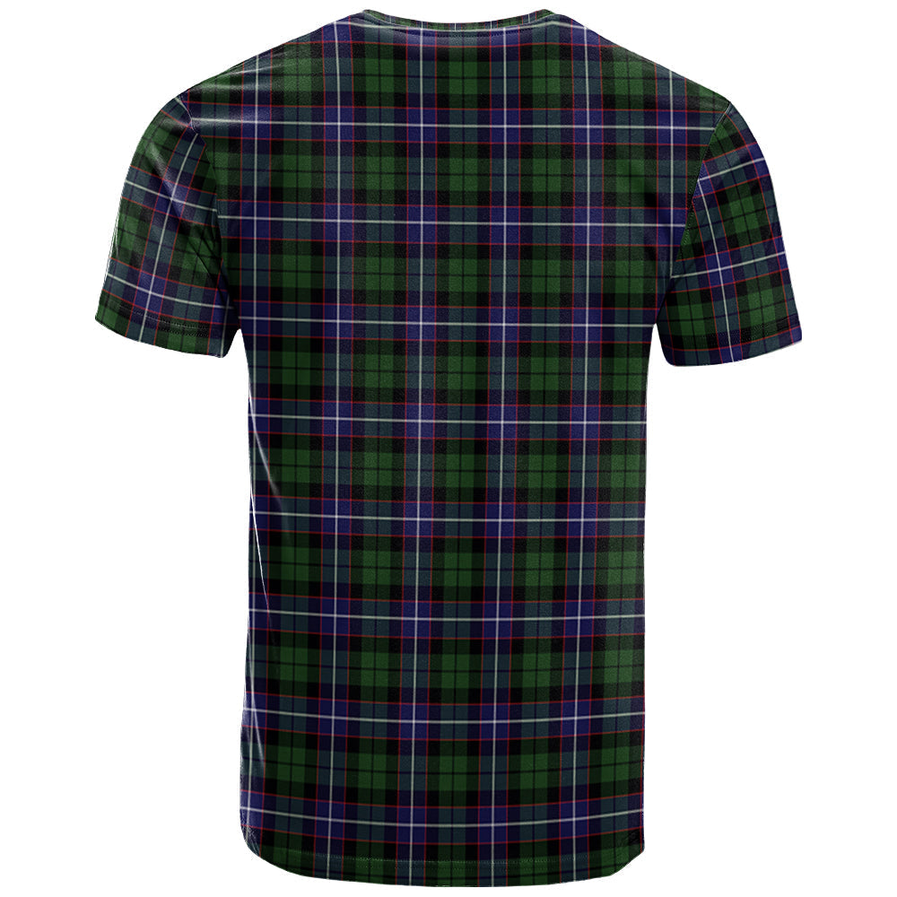 Printivon Galbraith Modern Clan DNA In Me Tartan Crest T Shirt