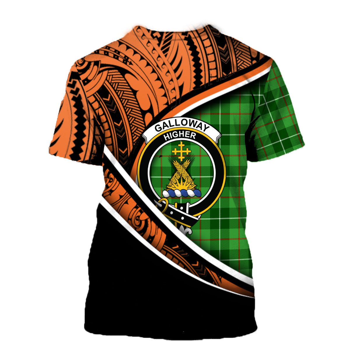 Printivon Galloway Red T Shirt Pattern Polynesian