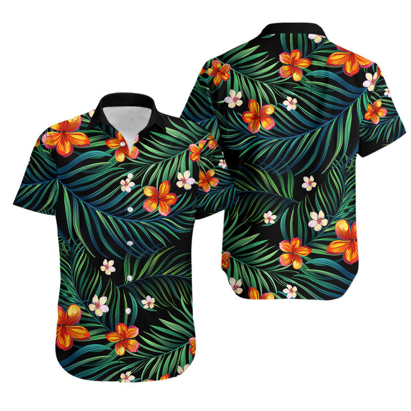Polynesian Hawaiian Shirt Hawaii Tropical Flowers