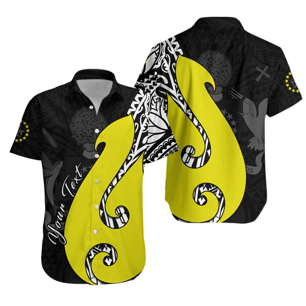 Custom Personalised Cook Islands Hawaiian Shirt Matau Polynesian Simple Fish Hook