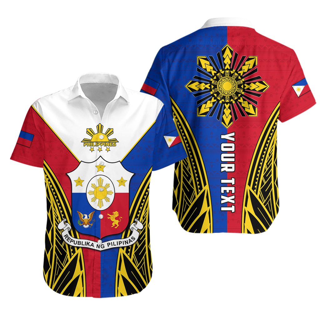 Custom Personalised Philippines Hawaiian Shirt Sun Rayonnant