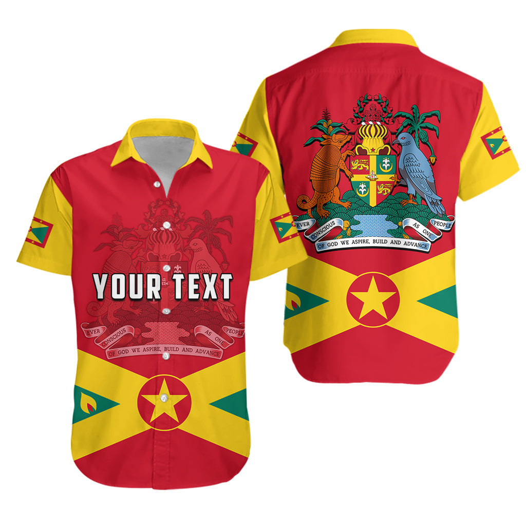 Custom Personalised Grenada Hawaiian Shirt Keep Calm And Love Grenada
