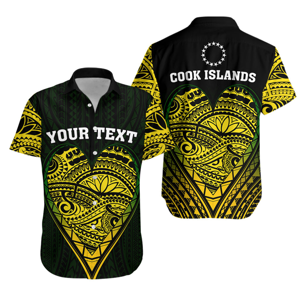 Custom Personalised Cook Islands Pattern Hawaiian Shirt Always In My Heart