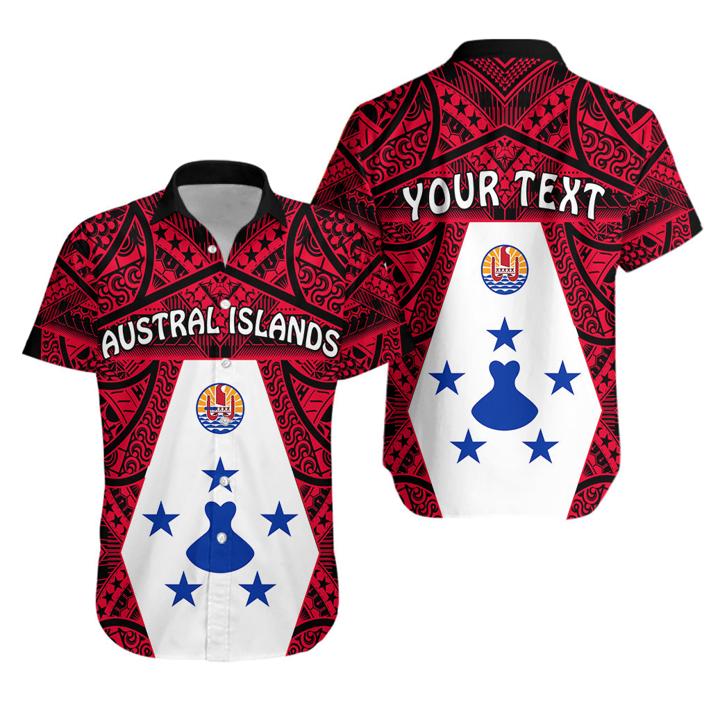 Custom Personalised Austral Islands Hawaiian Shirt Polynesian Pattern French Polynesia