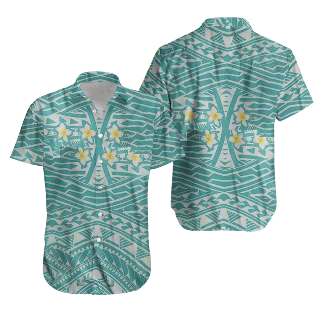 Polynesian Shirt - Polynesian Little Plumeria Hawaiian Shirt
