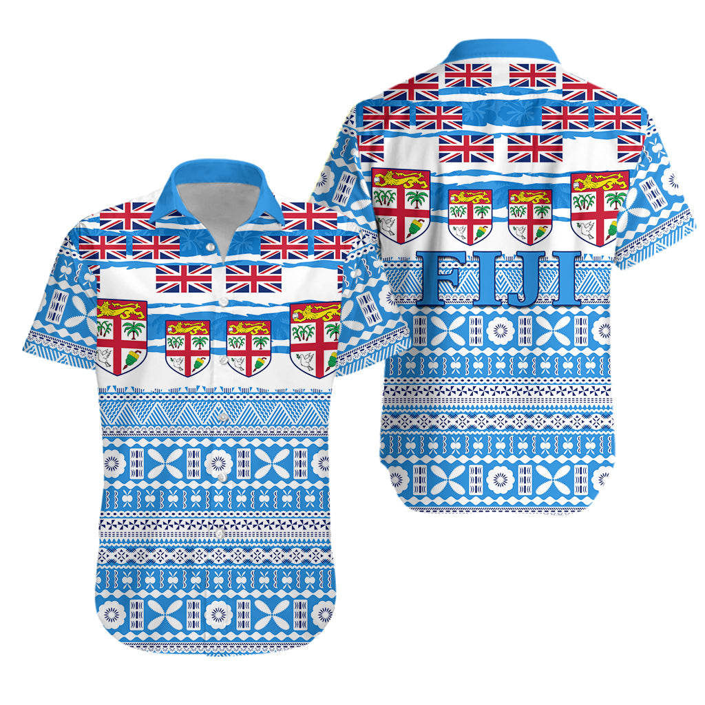 Fiji Polynesian Hawaiian Shirt Fijian Tropical Flowers
