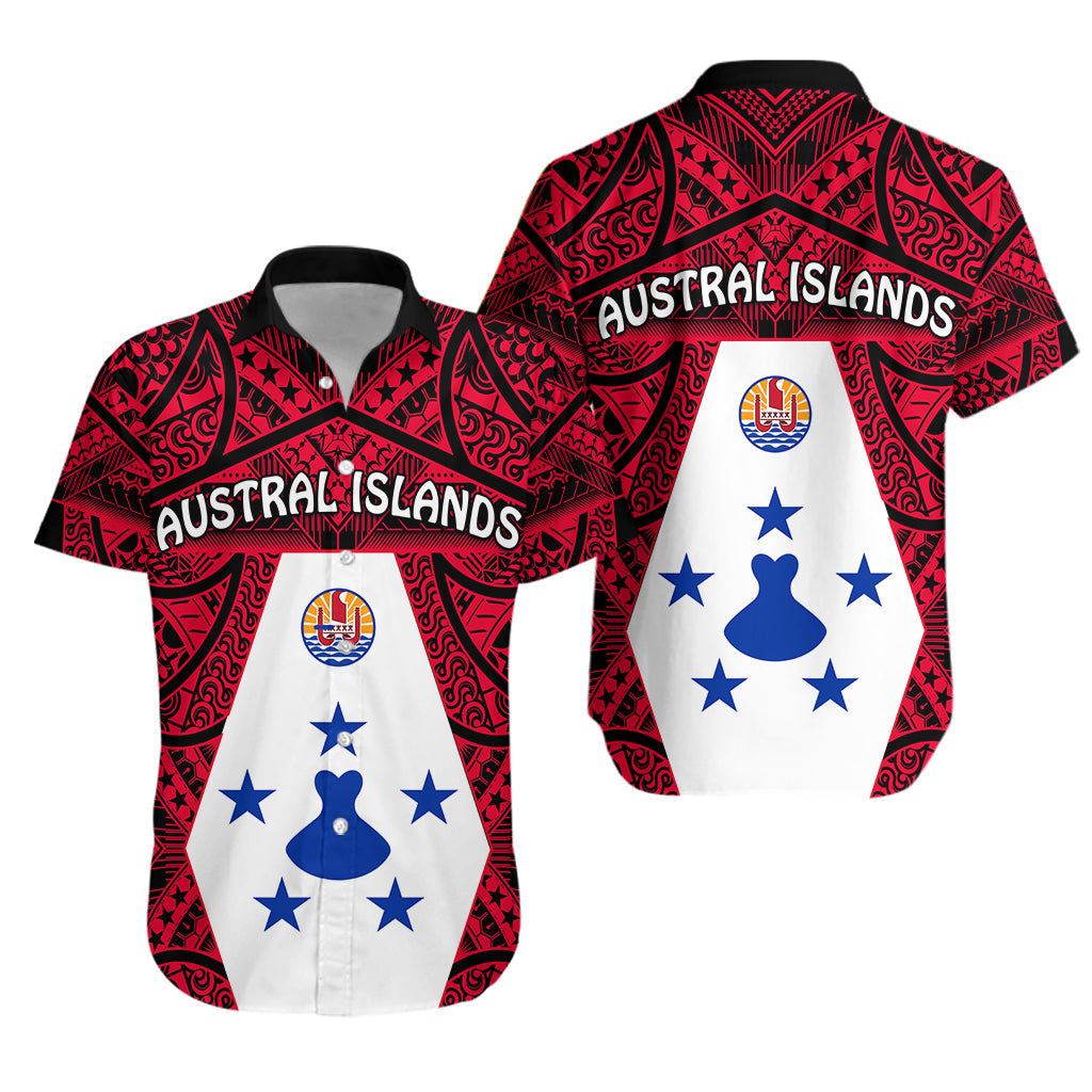 Austral Islands Hawaiian Shirt Polynesian Pattern French Polynesia