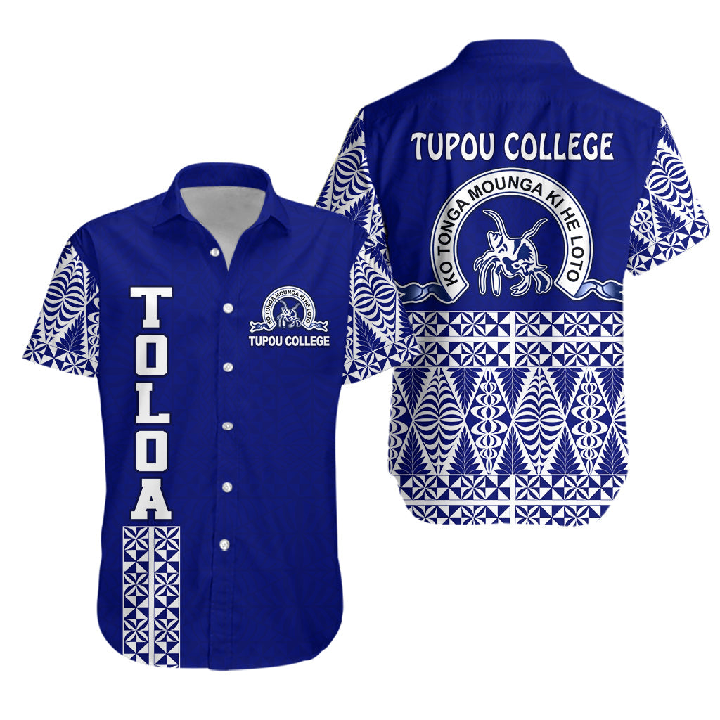 TOLOA Hawaiian Shirt Tupou College Tonga Pattern
