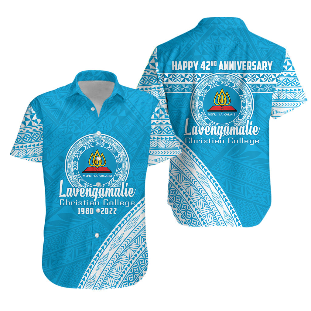 Lavengamalie College Tonga Hawaiian Shirt Happy 42nd Anniversary