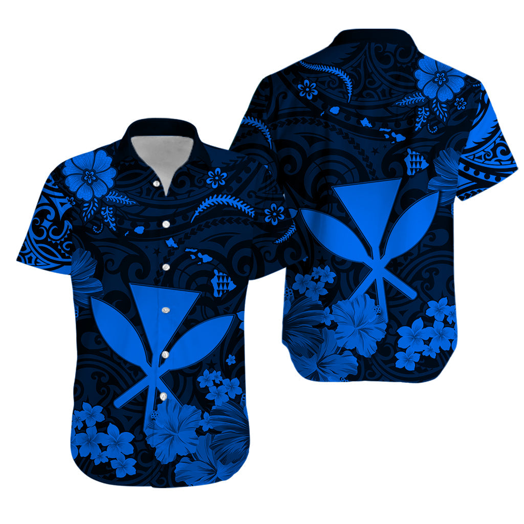 Hawaii Hawaiian Shirt Polynesia Blue Kanaka Maoli