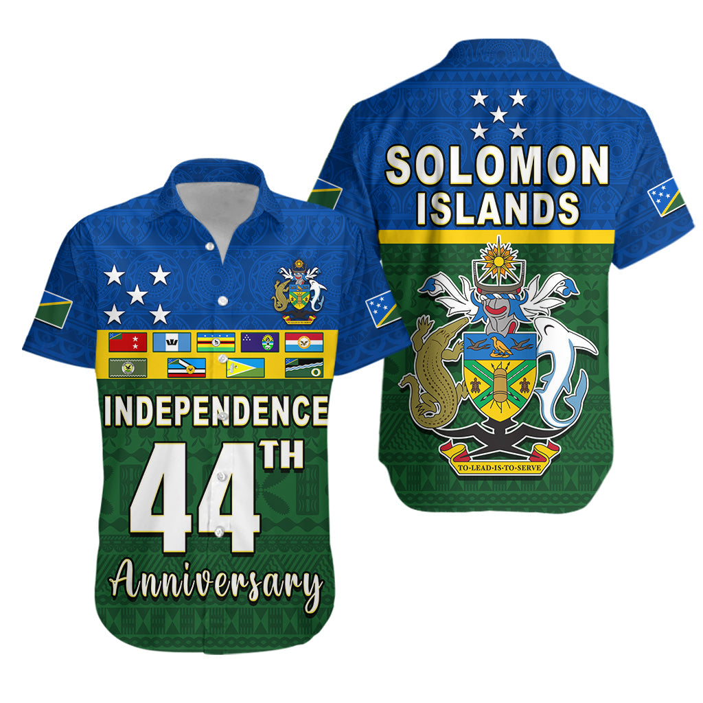 Solomon Islands National Day Hawaiian Shirt Independence Day Tapa Pattern