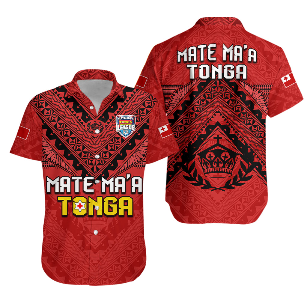 Tonga Rugby MMT Hawaiian Shirt Ngatu Mate Maa Tonga Simple