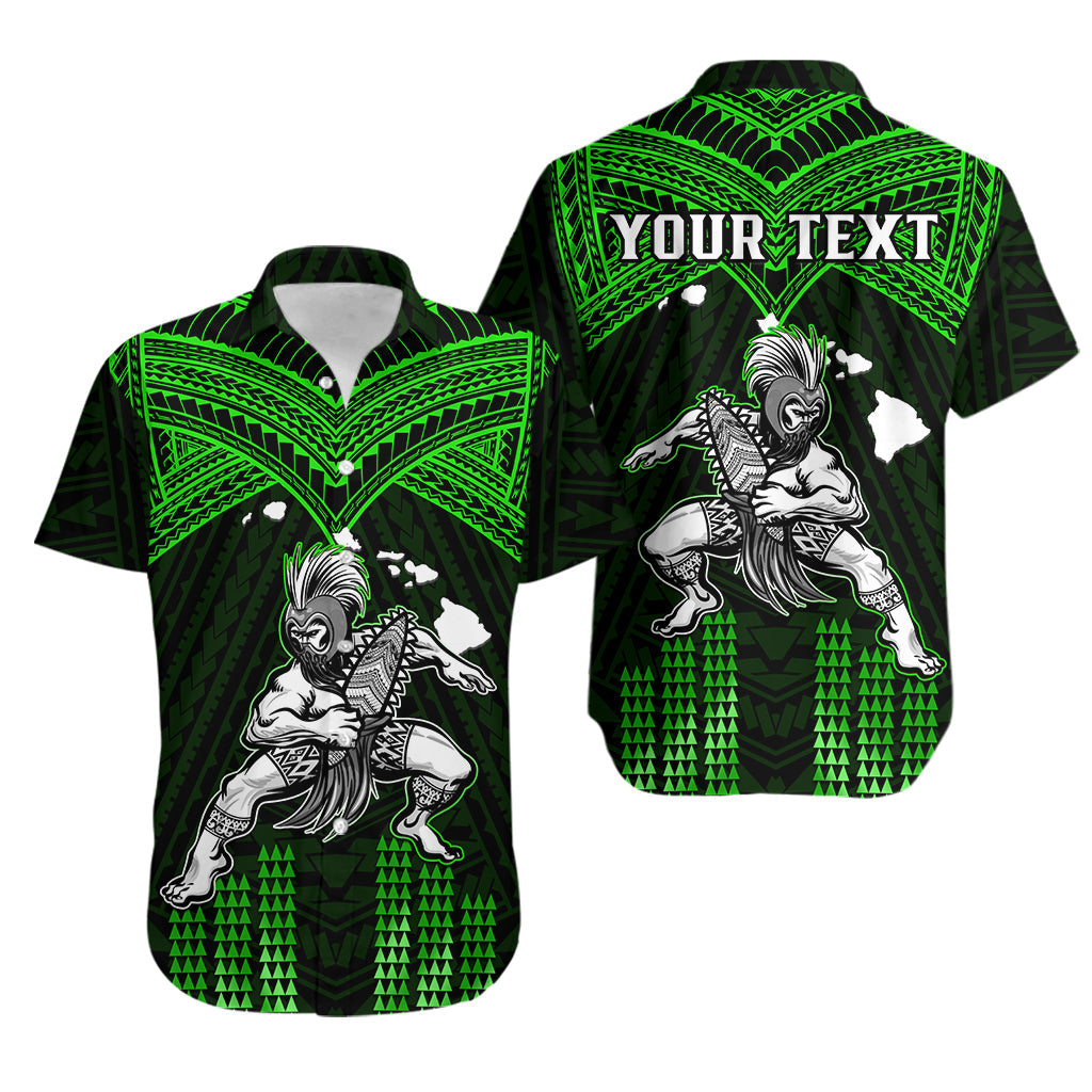 Custom Personalised Hawaii Hawaiian Shirt Hawaiian Warrior With Weapon Polynesian Ver.03