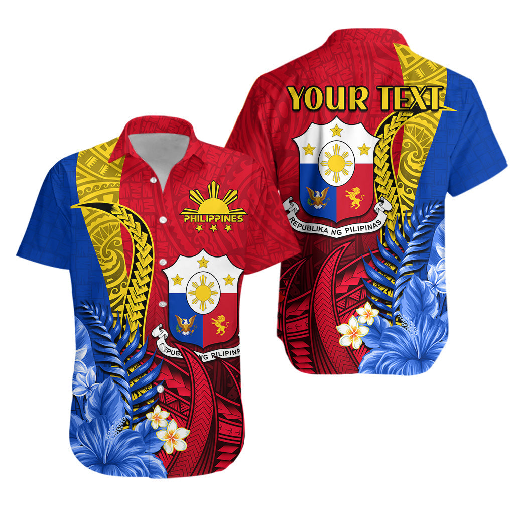 Custom Personalised Philippines Sampaguita Hawaiian Shirt Special Polynesian Sun Filipino