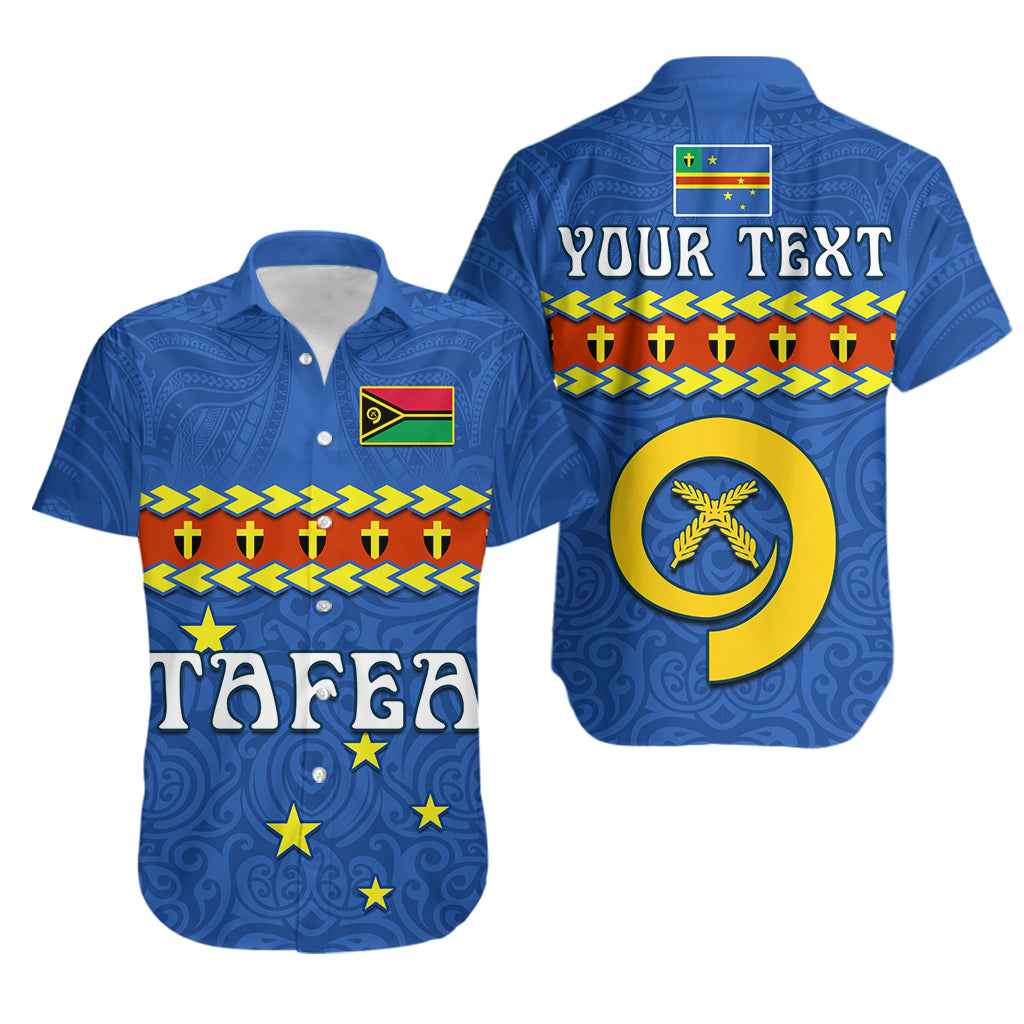 Custom Personalised Tafea Province Hawaiian Shirt Vanuatu Pig Tusk Polynesian Flag Style