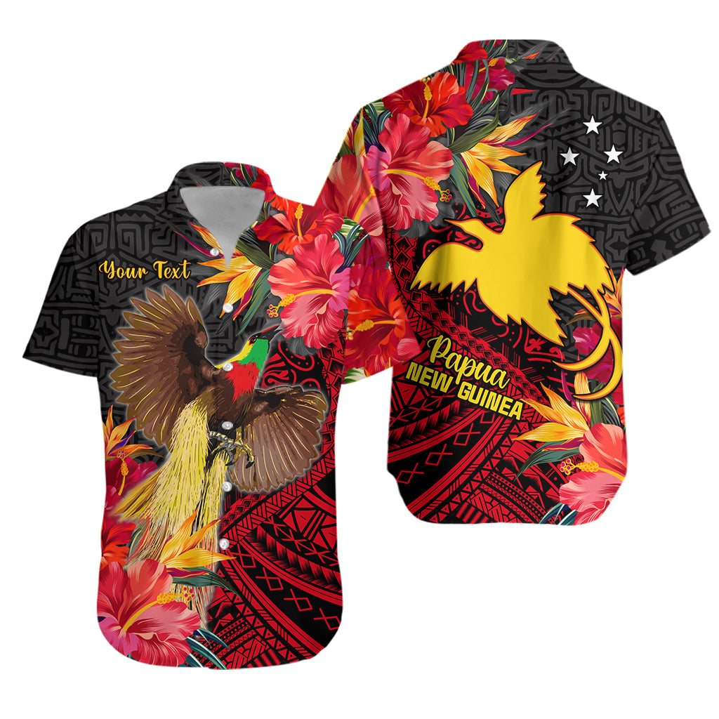 Custom Personalised Papua New Guinea Hawaiian Shirt Bird of Paradise