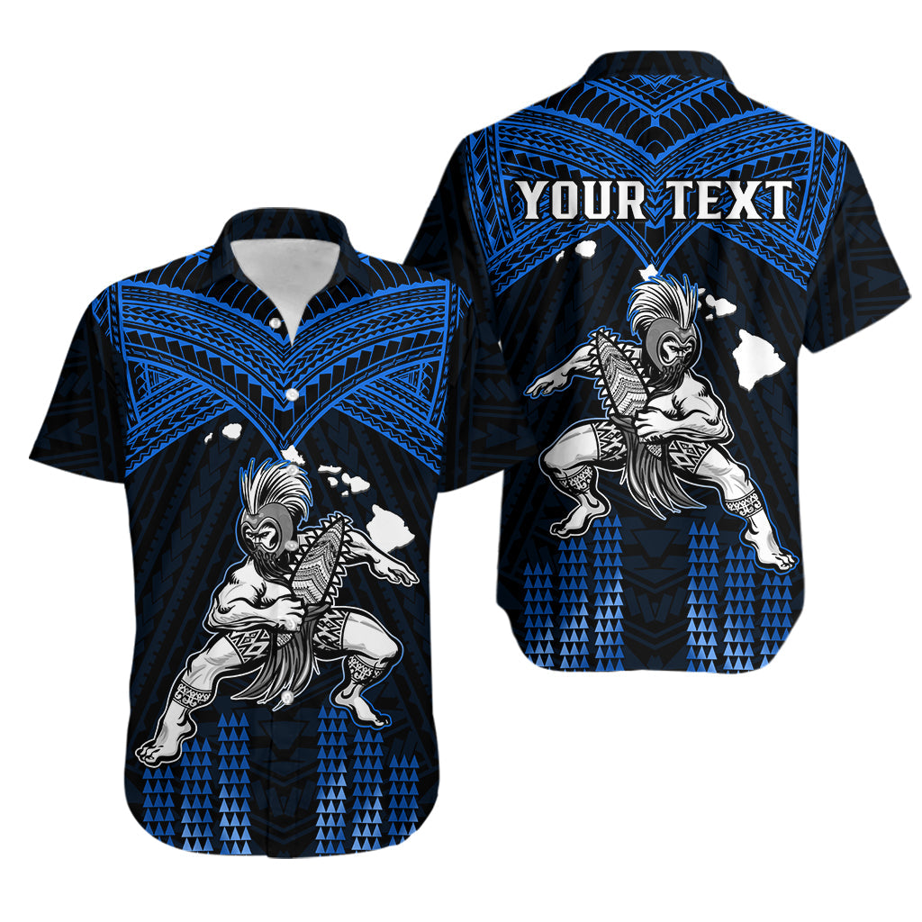 Custom Personalised Hawaii Hawaiian Shirt Hawaiian Warrior With Weapon Polynesian Ver.06