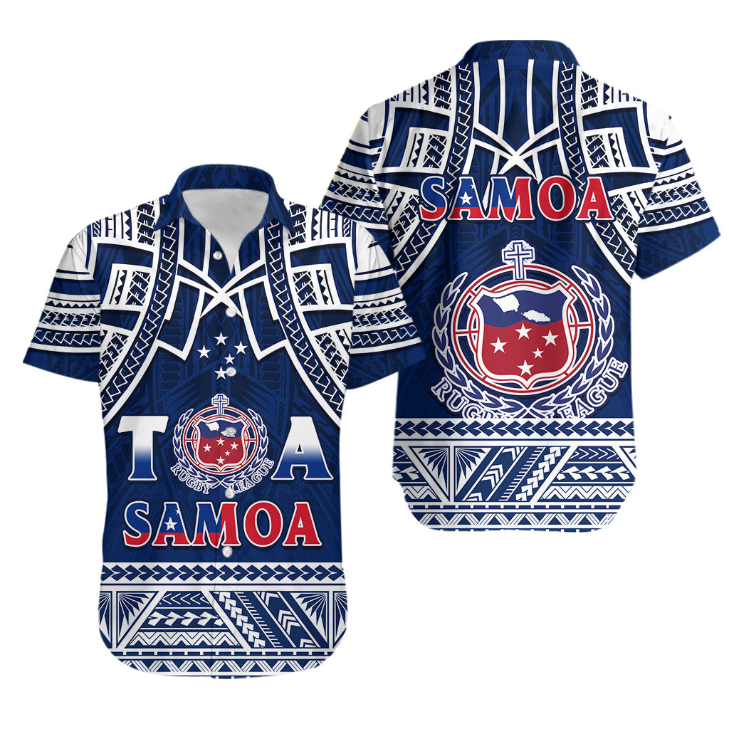 Samoa Rugby Hawaiian Shirt Toa Samoa Pacific Sporty