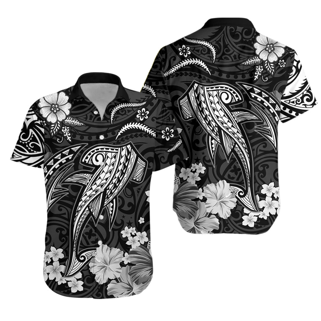 Hawaii Hawaiian Shirt Polynesia White Shark