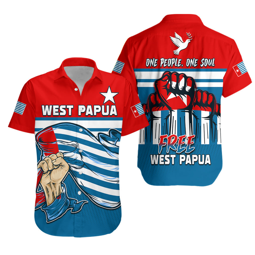 Free West Papua Hawaiian Shirt One People One Soul Strong West Papuan