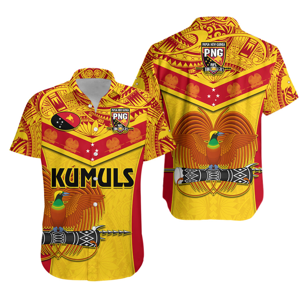 Matching Clothes For Couples Papua New Guinea Rugby Combo Dress And Hawaiian Shirt PNG Kumuls Bird Of Paradise Yellow
