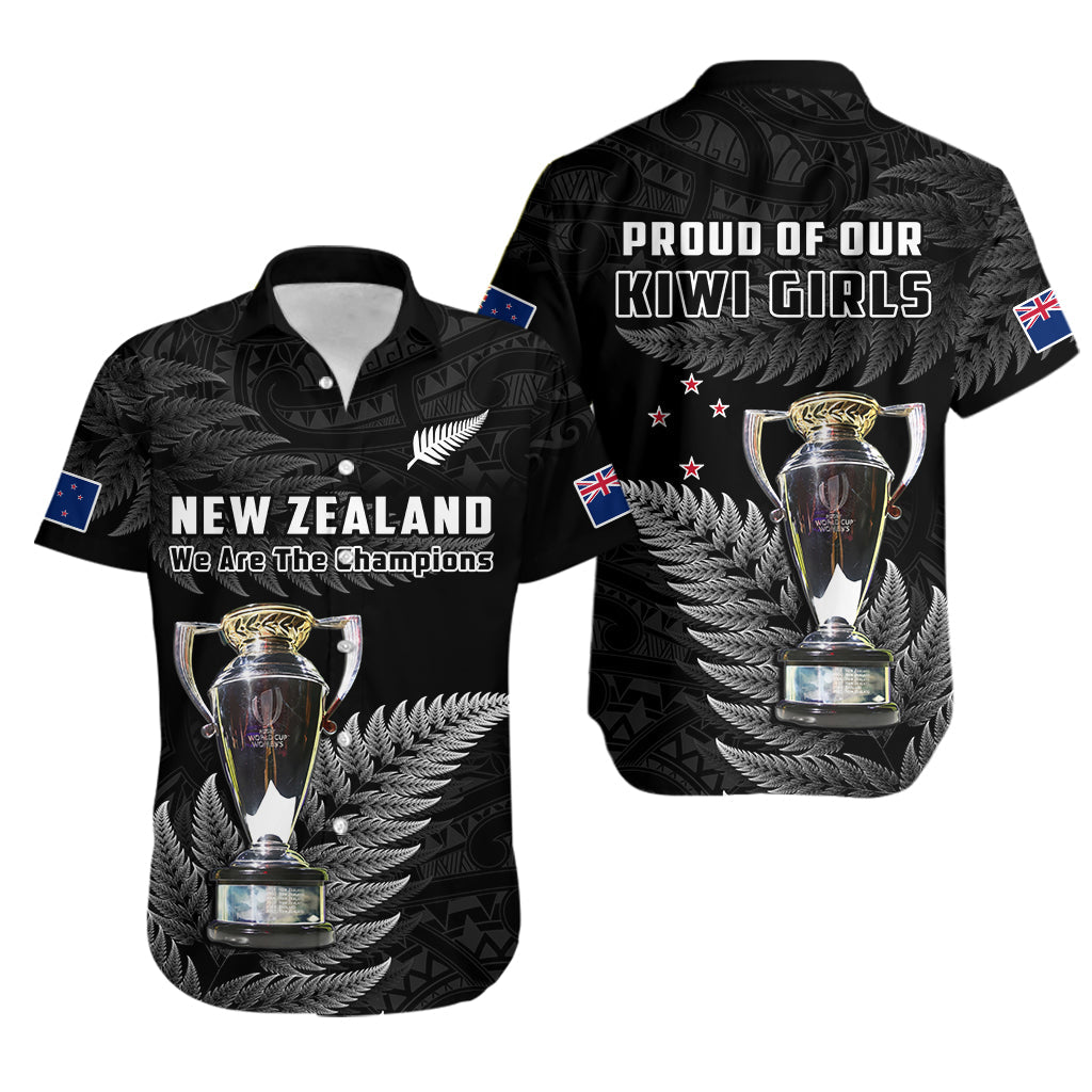 New Zealand 2022 Rugby Hawaiian Shirt Black Fern Proud Champions RWC