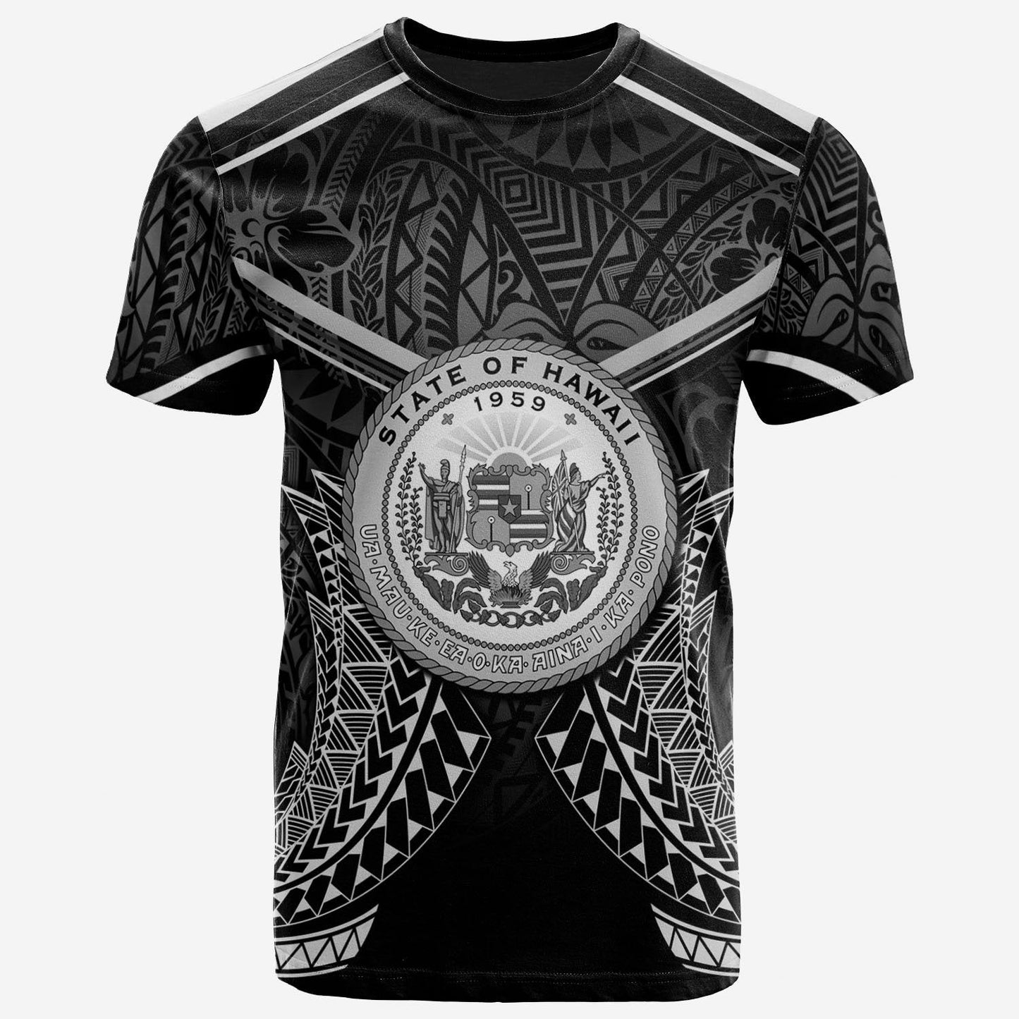 Hawaii T-Shirt Hawaii Seal With White Line Style