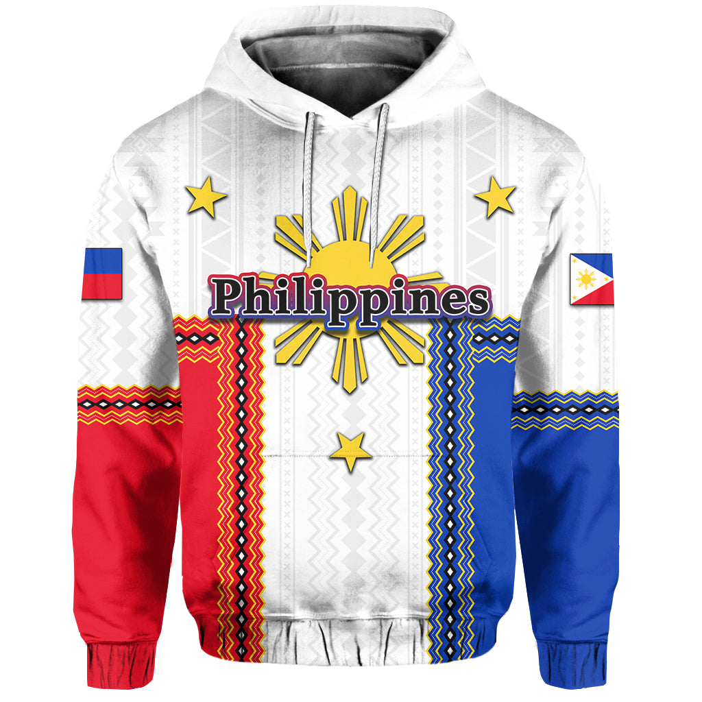 Philippines Flag White Uniex Hoodie All Over Print