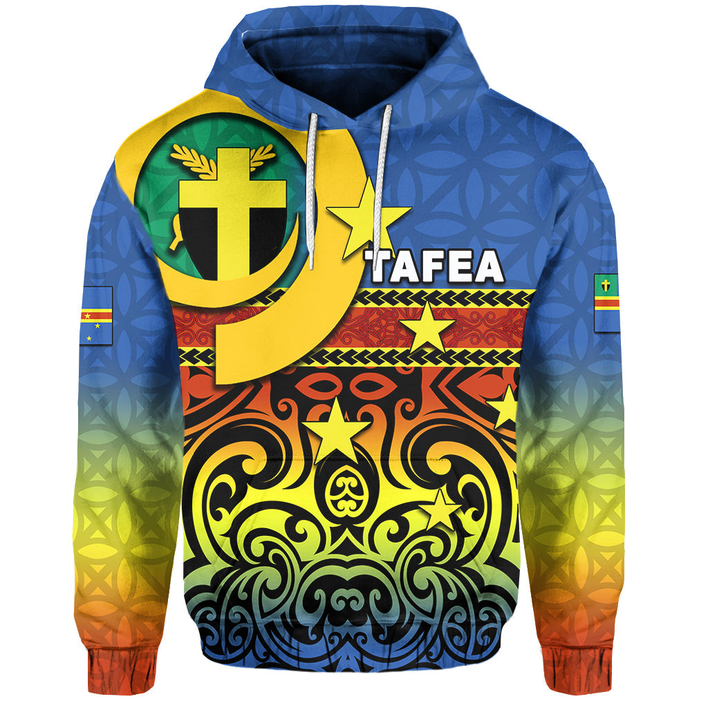 Tafea Day Hoodie Of Vanuatu Polynesian Flag Style