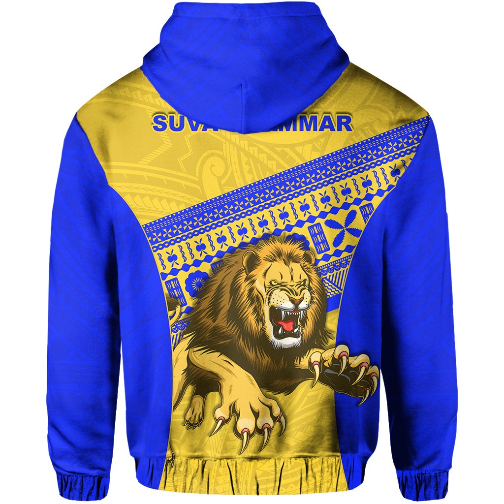 Suva Grammar Fashion Hoodie Fiji School Version Lion Blue