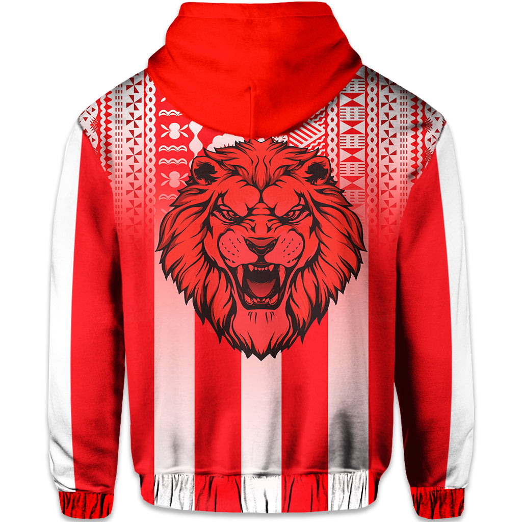 Football LABASA FA Zip Hoodie Red Lion Fiji