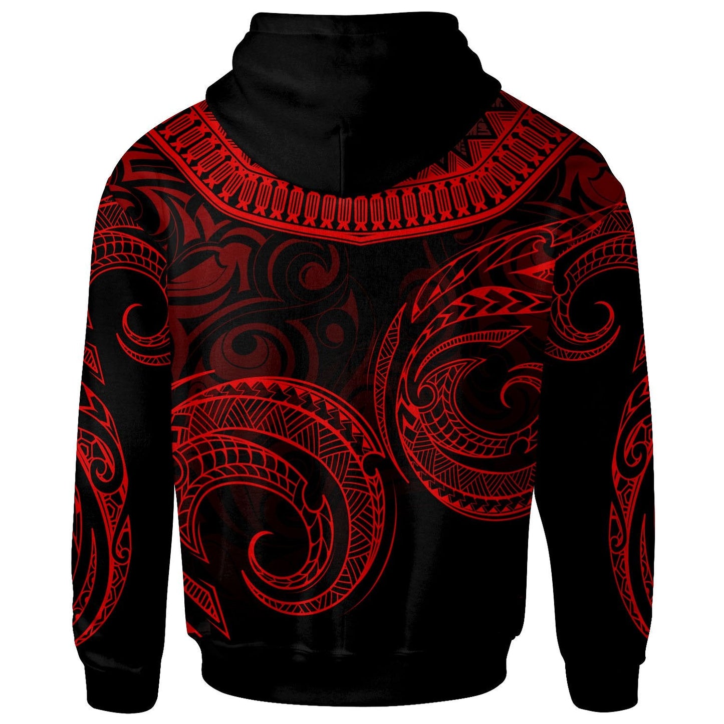 Niue Hoodie Unique Serrated Texture Red