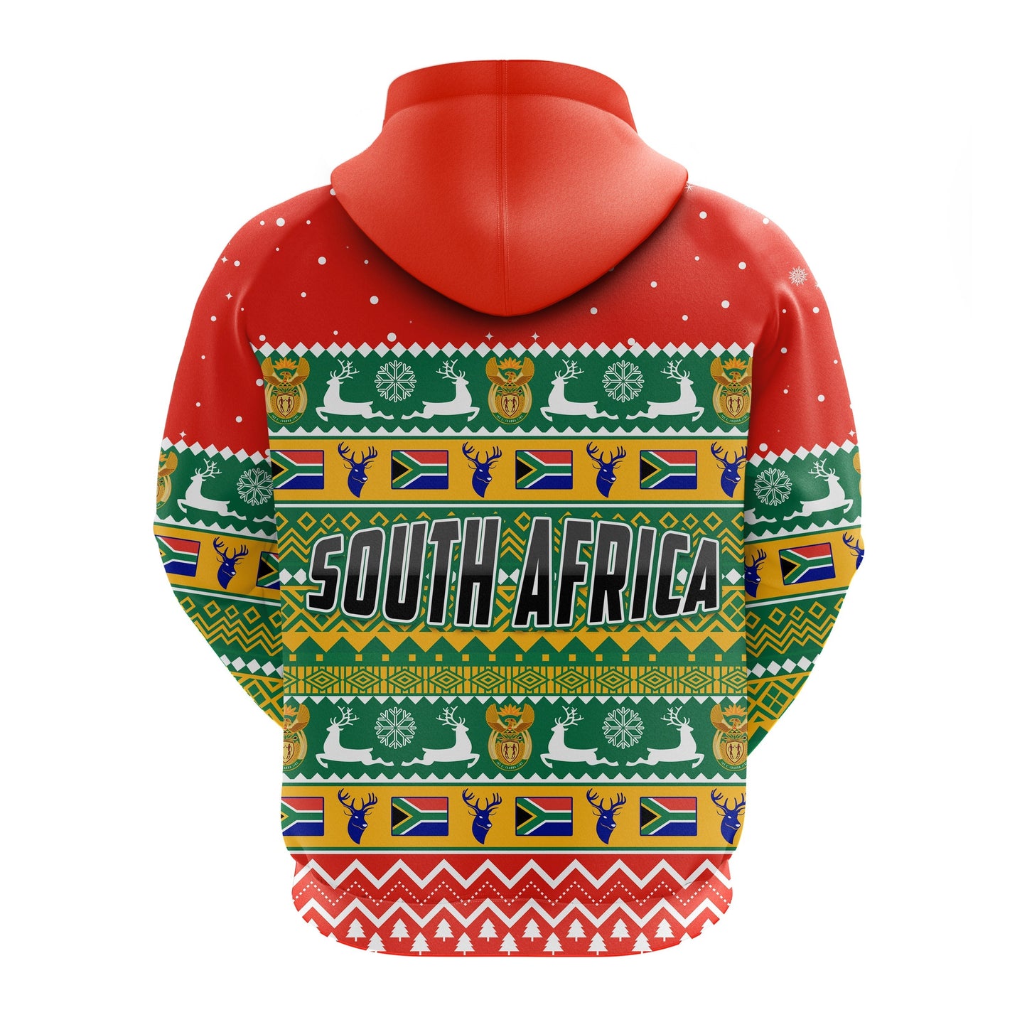 South Africa Christmas Hoodie African Springbok