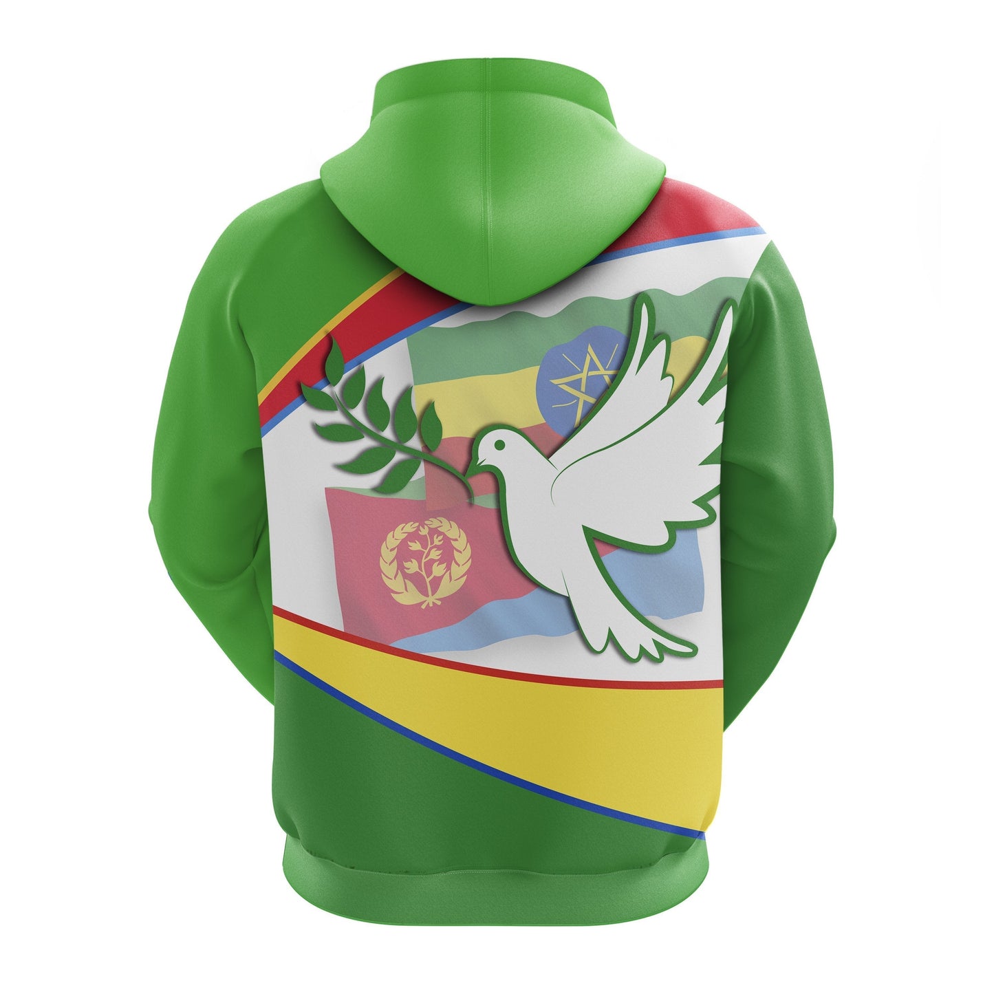 Ethiopia and Eritrea Zip Hoodie New